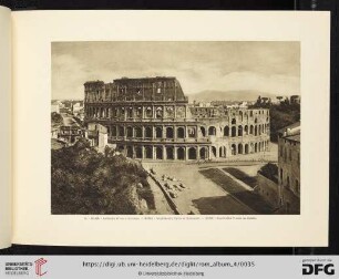 16. ROMA. Anfiteatro Flavio o Colosseo / ROME. Amphitheatre Flavio or Colosseum / ROME. Amphiteâtre Flavius au Colisée
