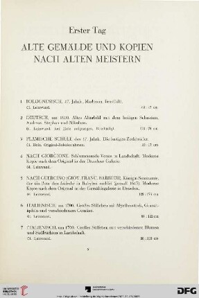 Erster Tag (Nr. 1-128)