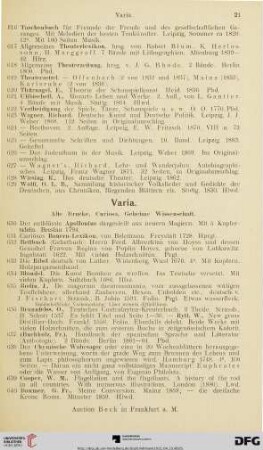 Varia (Nr. 630-695)