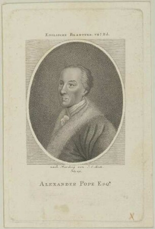 Bildnis des Alexander Pope