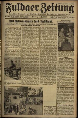 Ausgabe vom Dienstag, den 24. Juli 1934.