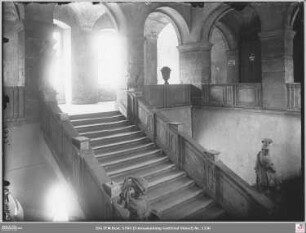 Deutschordenshaus: Treppenhaus von der Südostecke aus