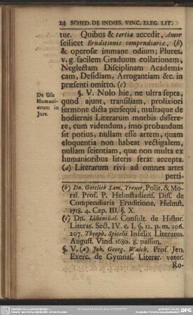 §. V. De Usu Humaniorum in Jure