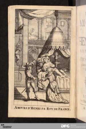 Frontispiz: Amours D'Henri IV. Roy De France