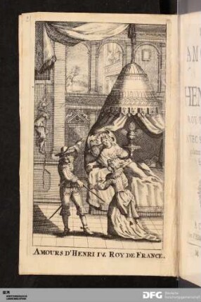 Frontispiz: Amours D'Henri IV. Roy De France