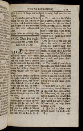 309-341, XXIX. Von der Rechtfertigung des ... (431 - 435)