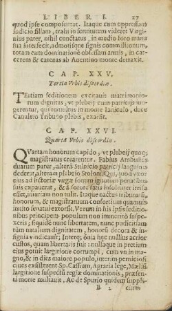 Cap. XXV. Tertia Urbis discordia / Cap. XXVI. Quarta Urbis discordia