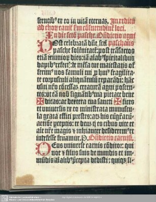 Benedictio agni paschalis in die pasche