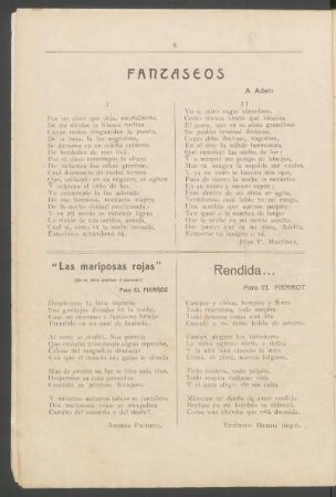 "Las mariposas rojas" : (De un libro próximo á aparecer)
