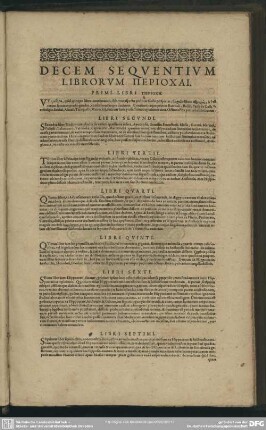 Decem Sequentium Librorum Periochai