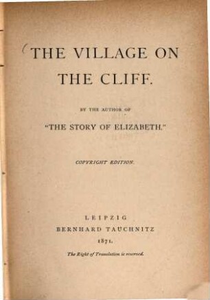 The village on the cliff