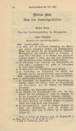 Viertes Buch. Von den Handelsgeschäften