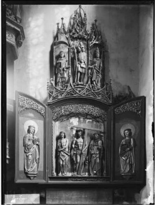 Rieden / Rosengarten evangelische Pfarrkirche Südlicher Nebenaltar um 1510/20 gefertigt