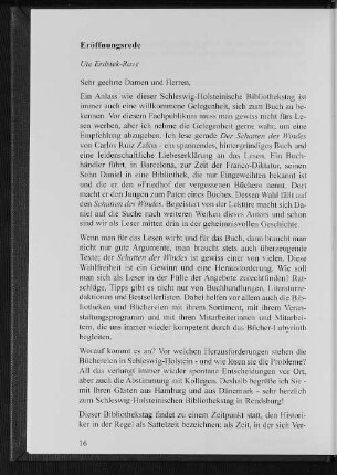 Eröffnungsrede
