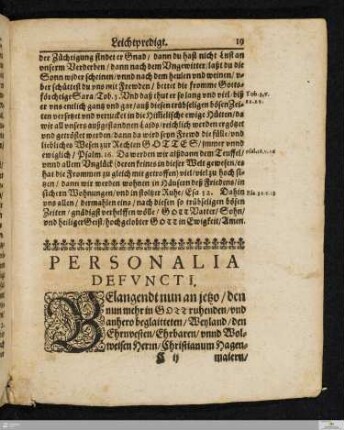 Personalia Defvncti