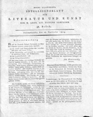 1809-09-23 : 38. Stück
