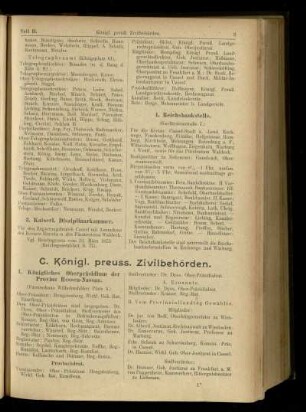 Königl. preuss. Zivilbehörden