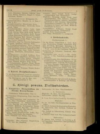 Königl. preuss. Zivilbehörden