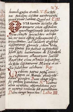 Zierinitiale /Arabesken-Initiale: Q(uia)