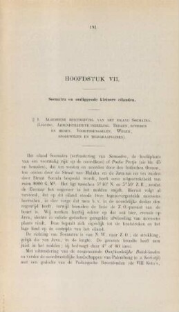 Hoofdstuk VII. Soematra en omliggende kleinere eilanden