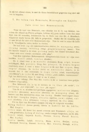 7. De talen van Bonerate, Binongko en Lajolo