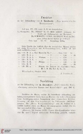 Zusätze zu der Abhandlung von J. Isenbeck