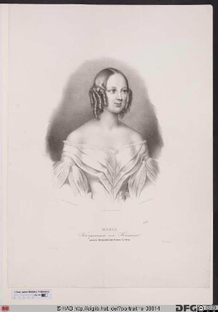 Bildnis Marie, Königin von Hannover, geb. Prinzessin von Sachsen-Altenburg
