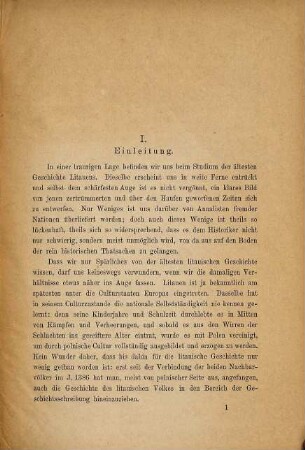 Kritische Beiträge zur ältesten Geschichte Litauens : erster Theil
