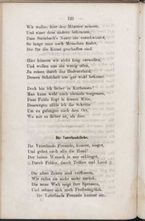 Die Vaterlandsliebe.