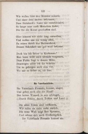 Die Vaterlandsliebe.
