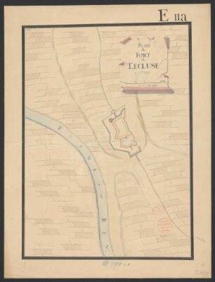 Plan du Fort de l'Écluse
