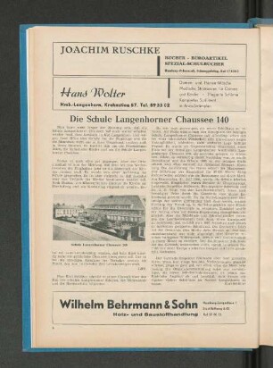 Die Schule Langenhorner Chaussee 140