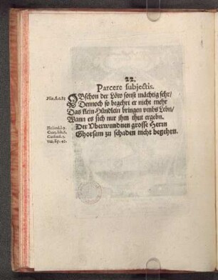 22. Parcere subjectis.