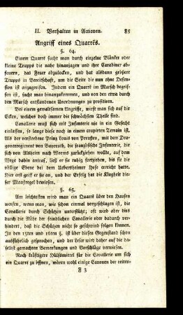 Angriff eines Quarrés