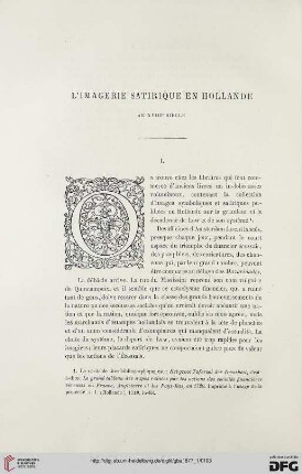 2. Pér. 15.1877: L' imagerie satirique en Hollande au XVIIIe siècle