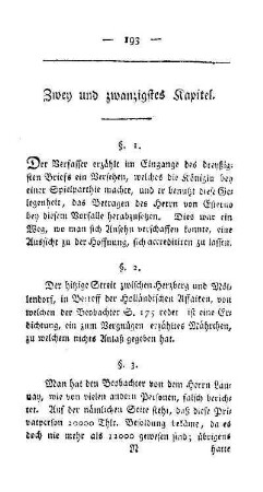 Zwey und zwanzigstes Kapitel