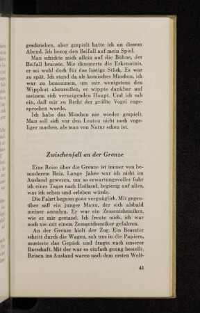 Zwischenfall an der Grenze