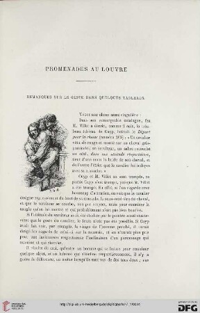 2. Pér. 15.1877: Remarques sur le geste dans quelques tableaux, [1] : promenades au Louvre