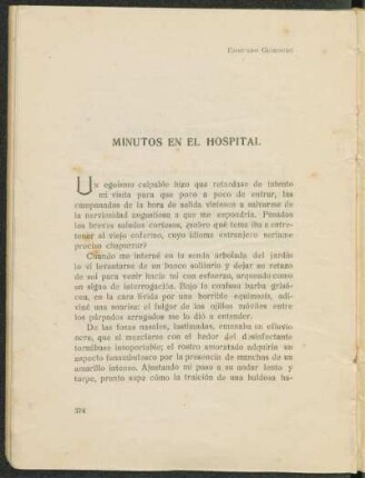 Minutos en el hospital