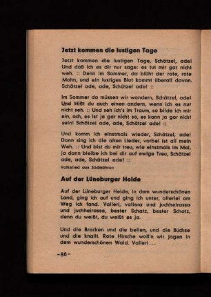 Jetzt kommen die lustigen Tage