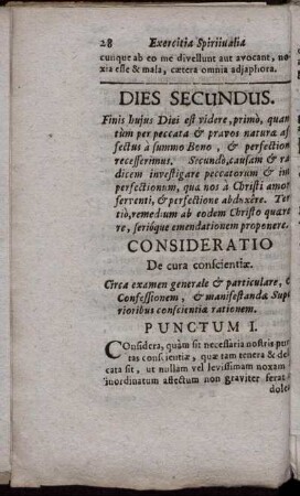 Dies Secundus.