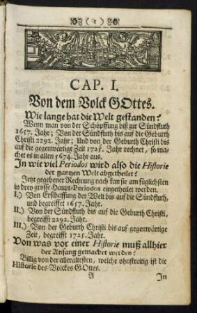Cap. I. Von dem Volck GOttes.