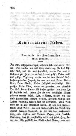 Konfirmations-Reden
