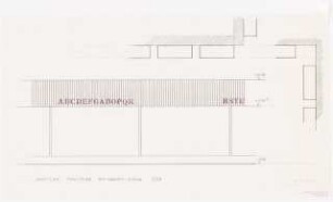 Geschäftshaus Knesebeckstraße/Kurfürstendamm, Berlin-Charlottenburg: Ladenpassage: Fassadengestaltung. Detail-Ansicht 1:20