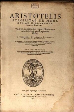 Aristotelis Stagiritae De Moribvs Ad Nicomachvm Libri Decem : Tabvlis perpetuis, quae Commentariorum loco esse queant, explicati & illustrati
