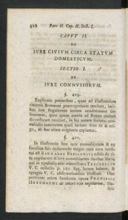 Caput II. De Iure Civium Circa Statum Domesticum