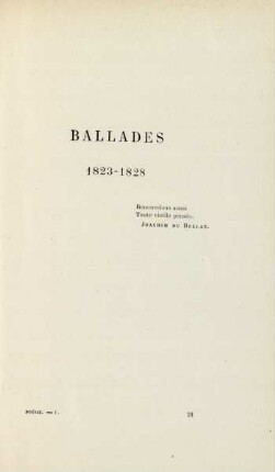 Ballades. 1823-1828