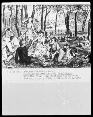Berlin-Charlottenburg, Picknick im Grunewald am Schildhorn