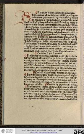 Capitulum primum, quid sit ars notariatus.