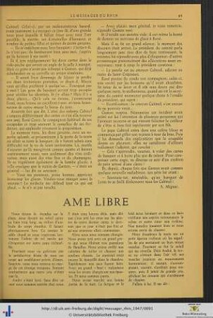 Ame Libre.